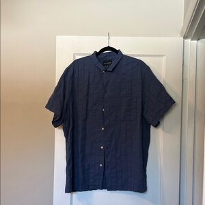 NWT Lucky Brand Navy Casual Button Down Shirt